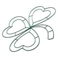 thumbnail image 7 of WEUVEB Iron Four Leaf Clover Wreath Frame for Irish Festival Home Decor, 7 of 7