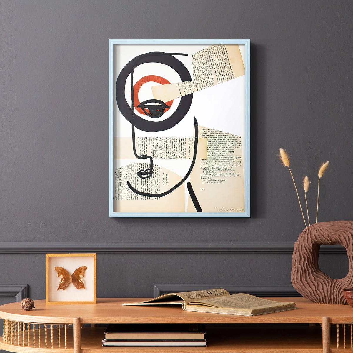 Faces of A Century I in Paper Solid Wood 11 x 14 Framed Print