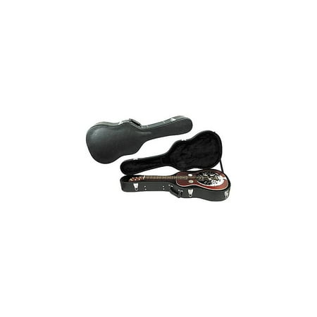 Musician's Gear Deluxe Archtop Hardshell Squareneck Guitar Case Black