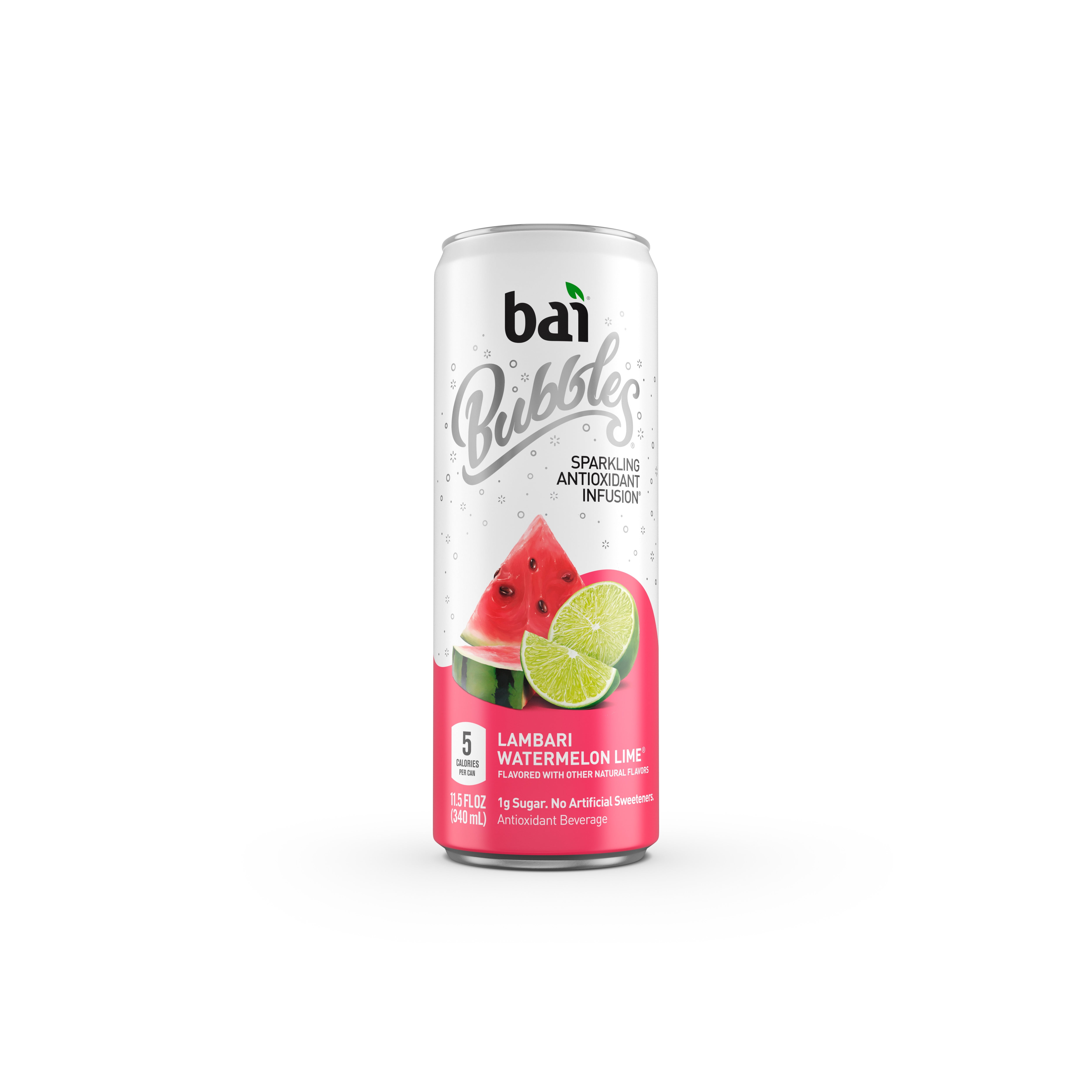 Bai Bubbles Sparkling Water, Lambari Watermelon Lime, Antioxidant