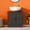 Black, variant on Vanity With Sink, Bathroom Vanity Cabinet, Under Sink Bathroom Cabinet with 2 Doors and Adjustable Shelf, Rustic Brown (Without bathroom basin), Rustic Brown Bathroom Vanity,Mdf Single Sink Vanity