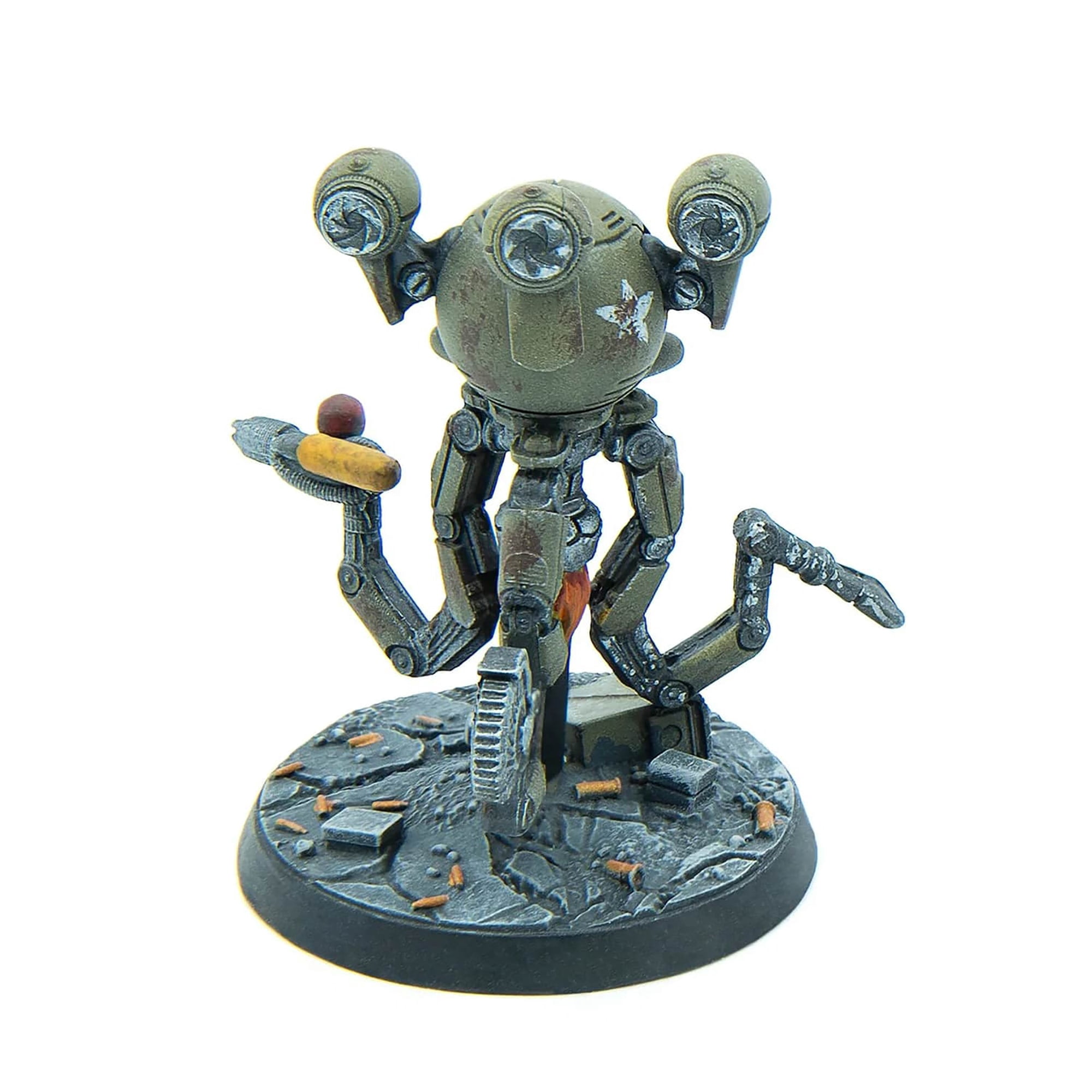 Fallout: Wasteland Warfare | Robots: Mister Handy Pack with 3 Unpainted Miniature Figures