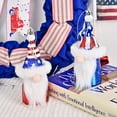 thumbnail image 4 of JingChun 4th of July Gnome Ornaments Patriotic Tree Ornaments Red White Blue Electroplated Faceless Doll Hanging Decor Independence Day Pendant for Home Party Supplies, 4 of 4