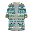 thumbnail image 4 of HOMBOM Womens Lightweight Kimono 3/4 Sleeve Cardigan Beach Dusters Hawaiian Print Soft Cover Ups for Young Women Daily Wear, 4 of 5
