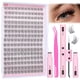 thumbnail image 1 of Kit de extensión de pestañas Yawamcia Natural Lash Clusters 9-11 mm, 1 of 7