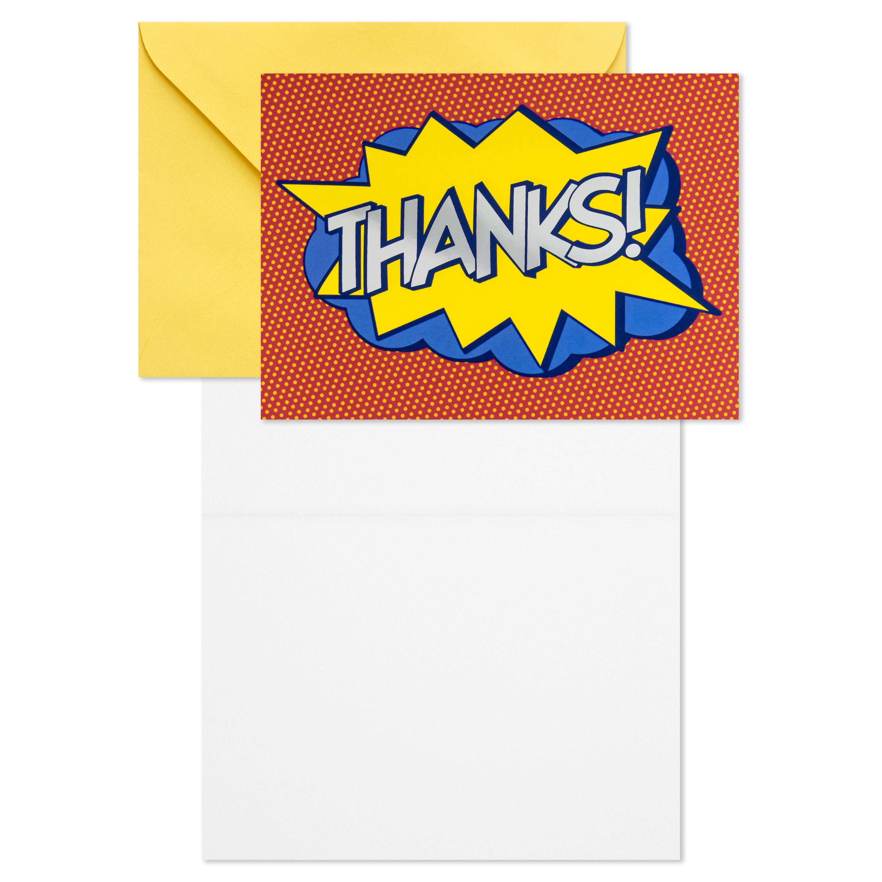 Hallmark Blank Thank You Notes (Comic Art), 10 Count