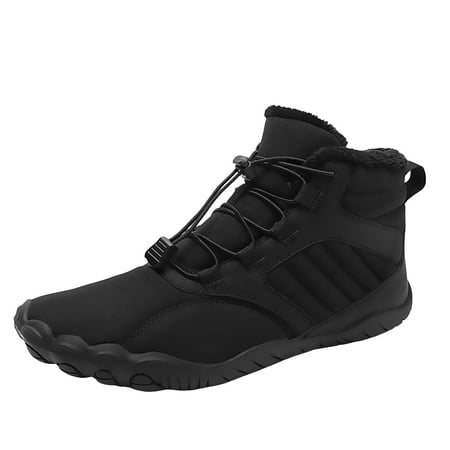 Fashionable Five Finger Cotton Shoes With Thickened And Plush Slip Cold And Insulated Barefoot Five Finger Outdoor Snow Boots