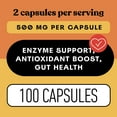thumbnail image 5 of Papaya Enzymes & Organic Papain Enzyme Capsules - 600mg 100 Pills, Organic Papaya Powder Digestive Super Fruit Capsules, 5 of 9