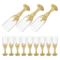 BESTYASH Set of 12 Decorative Golden Chalice Goblets for Church Ceremonies and Medieval-Themed Parties