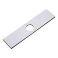 thumbnail image 3 of 10 Inch Sink Hole Cover, Deck Plate for 3-to-1 Hole Bathroom Sink, Rectangle Faucet Escutcheon Plate Brushed Black, 3 of 5