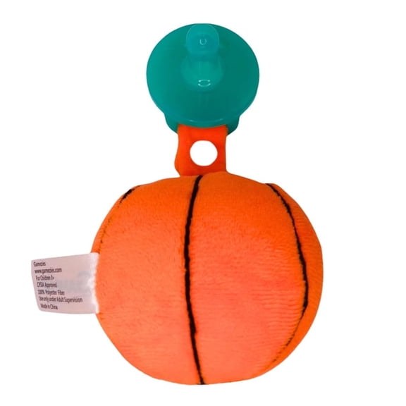 Gamezies Baby Boy and Girl Silicone Basketball Plush Pacifier with Detachable Plush, BPA-Free, 0–6 Months