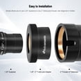 thumbnail image 3 of Adaptador ocular Astromania Twist-Lock de metal de 2 a 1.25 pulgadas, 3 of 7