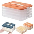 thumbnail image 1 of Storage Containers Plastic Cookie Containers Stackable Cookie Dumpling Storage Box Containers with Lids Airtight Food Storage Boxes Food Containers Food Storage Containers Meal Prep Freezer Storage, 1 of 9
