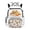 White-Study Capybara, variant on Kuiaobaty Study Capybara Print Backpack for Girls Boys 17 Inch School Backpack with Cup Holder Lightweight Bookbag Daypack for School