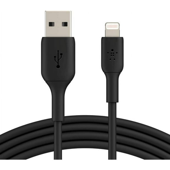 Belkin BoostCharge Lightning Cable - 3.3ft/1M - MFi Certified Apple iPhone Charger USB to Lightning Cable - iPhone Cable - iPhone Charger Cord - Apple Charger - USB Phone Charger - Black