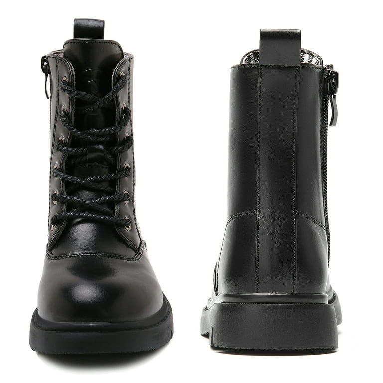 Toddler black lace 2025 up boots