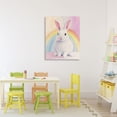 thumbnail image 3 of Stupell Industries Cottage Rainbow Bunny in Pastel Hues Canvas Art, 24 x 30, by The Prints Vibe, 3 of 8