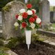 thumbnail image 4 of CaiYueKe Cemetery Flowers with Vase Artificial Flowers for Cemetery, Silk Roses Funeral Flowers for Grave, UV Resistant Sympathy Flowers for Memorial Day Mother's Day, 4 of 7