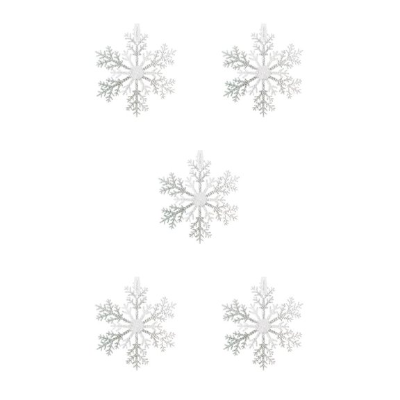 Yuarrent Navidad copo de nieve decoración colgante chimenea adorno decorativo Type5 NO5