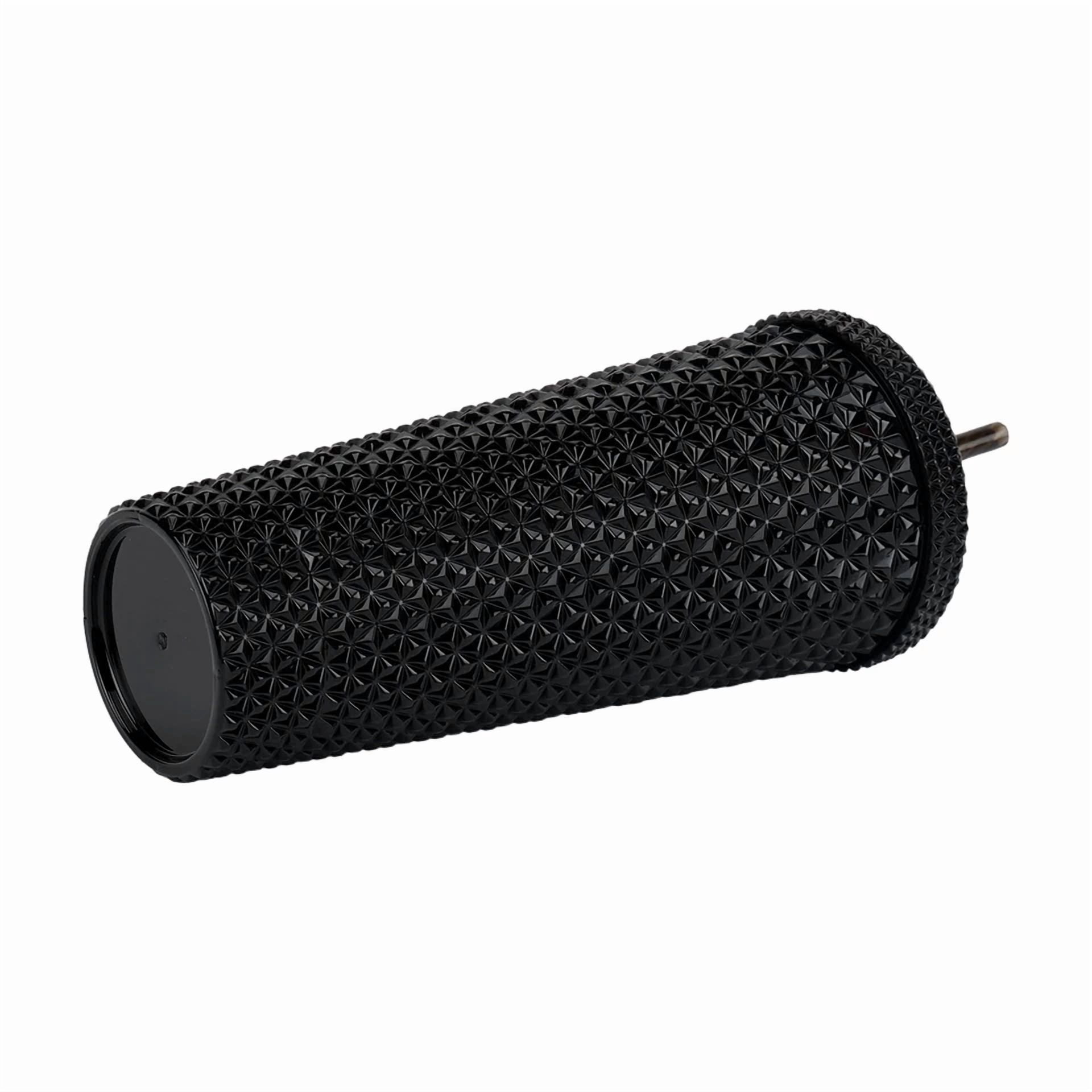 BUTTERFLY- Double Wall Insulated Iridescent Textured Tumbler With Straw, Black