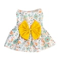 thumbnail image 1 of Floral Pet Dress - Polyester Fabric, Adjustable Snap Buttons, Breathable Mesh, Leash Attachment, Suitable for Small Dogs & Cats, 1 of 4