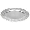 thumbnail image 3 of Koyal Wholesale Acrylic Charger Plates Round Silver Modern Industrial - Set of 4 Buy Bulk for Weddings and Events, 3 of 5