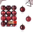 thumbnail image 1 of Christmas Decorative Balls Christmas Tree Hanging Christmas Ball Hanging Decorations 24PCS(Red), 1 of 8