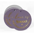 thumbnail image 2 of Inkdotpot 100 Pack Real Gold Foil Paper Tag Love Is Sweet Wedding Favor Hang Tag, 2 of 6