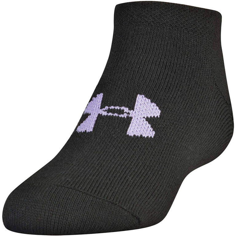 Under Armour Women s Essential No Show 6 Pack Socks Medium 7 10.5 Black Multi Colored