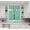 Mint Green, variant on Gorgeous Home Linen 3pc Kitchen Window Curtain Set Foam Lined Rod Pocket Faux Silk 2 Tiers 1 valance Solid Color Mint Green