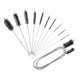 thumbnail image 1 of Cepillo Flexible para Drenaje Uxcell de 61 Pulgadas, Cepillo Largo para Pajitas de Nylon, Cepillo Limpiador de Tubos, Negro 1 Juego/11 Piezas, 1 of 7