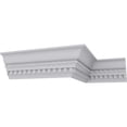 thumbnail image 6 of 3 1/4"H x 2 3/8"P x 4"F x 94 1/2"L Bulwark Dentil & Rope Crown Moulding, 6 of 14