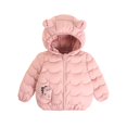 thumbnail image 1 of 2022 Otoño Invierno Niños Abajo Chaquetas acolchadas Infantes Bebés Niños Niñas Dibujos animados lindo Oreja ligera Abrigos con capucha Niños pequeños Ropa para niños 18-24M (Etiqueta 90) Gao Jinjia LED, 1 of 2