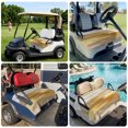 thumbnail image 6 of Golf Cart Seat Covers for 2 Seater, Yellow Beige Soft Microfiber Cart Seat Towel Blanket, Modern Oil Painting Abstract Art Absorbent Breathable Non Slip Bench Seats Protector for Golf Course 51"x31", 6 of 9
