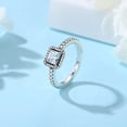 thumbnail image 4 of Anillos de plata de ley 925 para mujer, sortija Original con forma de corona, corazón, espoleta, compromiso, boda, oro rosa, cristal, joyería de lujo, 4 of 4