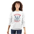 thumbnail image 3 of American Freedom Liberty 1776 Patriot Unisex Plus Fleece Graphic Sweatshirt Brisco Brands 3X, 3 of 6