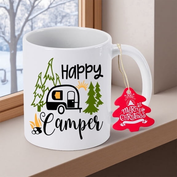 11oz 350mlCeramic Coffee Mug Coffee Cup Halloween Gift for Relatives Desktop Decoration and Use Coffee Mug Ceramic Mug New Year Gift for Family for Grandma Special Gift Durable Ceramic Material