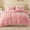 Pink, variant on Plush Shaggy Duvet Cover Set Queen Size 3 Pieces Fluffy Fuzzy Cover Set for Queen Bed Luxury Soft Bedding Duvet Covers (Light Grey, Queen)