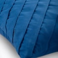 thumbnail image 2 of The HomeCentric Pillow Case Zipper Triangular Pintucks Blue Pack of 2 24x24 inch (60x60 cm) Pillow Sham Covers Solid Color Pillow Shams Modern Decorative Pillow Shams Easter - Blue No Limits No Lines, 2 of 3