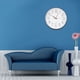 thumbnail image 3 of Reloj de pared grande de cuarzo silencioso, sencillo, para colgar en casa, oficina, dormitorio (oro rosa), 3 of 10
