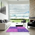 thumbnail image 6 of Ahgly Company Indoor Square Patterned Tyrian Purple Area Rugs, 7' Square, 6 of 6