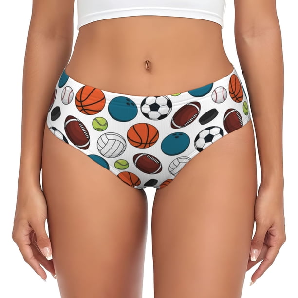 Balery Color Balls Ropa Interior de Algodón para Mujer con Dibujo – Braguitas Cómodas y Elásticas, Estilo Clásico-3X-Large
