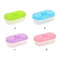 thumbnail image 2 of Food Storage Box Kitchen Fridge Transparent PP Double Grip Fresh Food Storage Sealed Container, Purple, 2 of 7