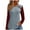Wine#dress up tops for women, variant on Knit Blouses for Women Raglan Sleeve Crew Neck Pullover Tops Buttons Round Hem Patchwork Shirts Casual Trendy Lightweight Tees 2025 Wine,L
