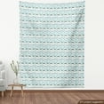 thumbnail image 4 of Ambesonne Maritime Fabric by the Yard Upholstery, Horizontal Seagulls Lines, 1 Yard, Seafoam White, 4 of 5
