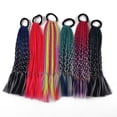 thumbnail image 3 of Zhuge Extensiones de cabello con cola de caballo trenzada y rastas, extensiones de cabello con trenzas, extensiones de cabello sintético con rastas finas para pelucas, A09, 3 of 5