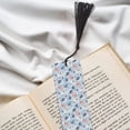 thumbnail image 6 of Kdxio Cute Chameleons On Blue Print Metal Tassel Bookmarks,Perfect Gift for Art Lovers and Bookworms Metal Bookmarks for Women, 6 of 8