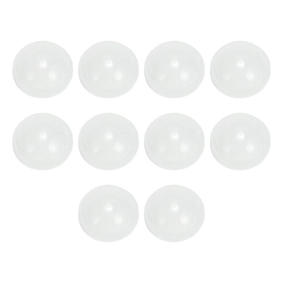 Repuestos de almohadillas para gafas adhesivas de 5 pares de Unique Bargains 0.39"x0.39"x0.20" transparentes blancas