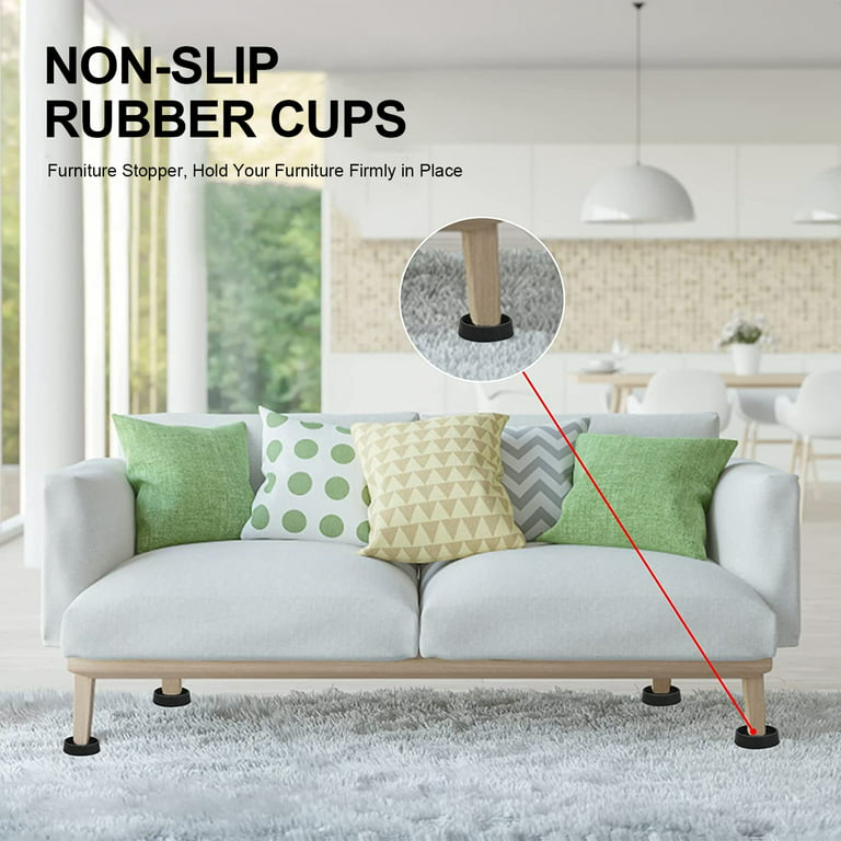Tripumer 2x2inch Round Rubber Furniture