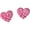 1, variant on Breast Cancer Awareness Stud Earrings, Pink Ribbon Heart Ghost FIGHT Glitter Stud Earrings Set, Breast Cancer Survivor Support Jewelry Gifts